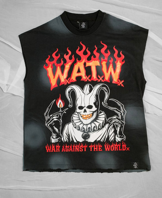 WATWx Twisted Clown Sleeveless Tee (Black)