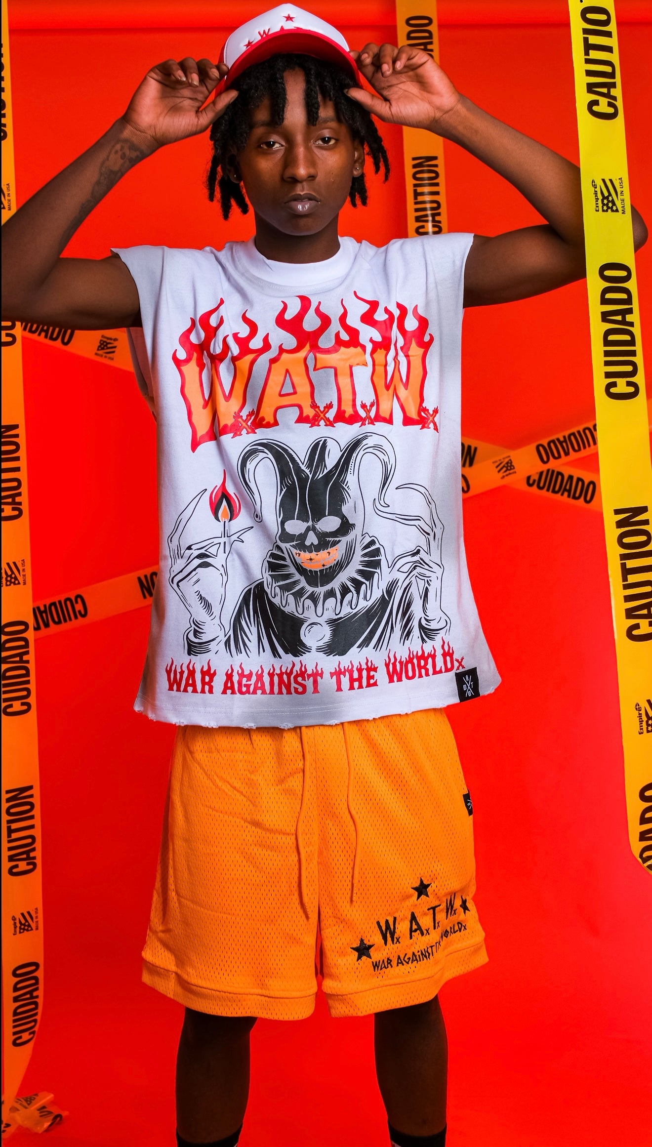 WATWx Twisted Clown Sleeveless Tee (White)