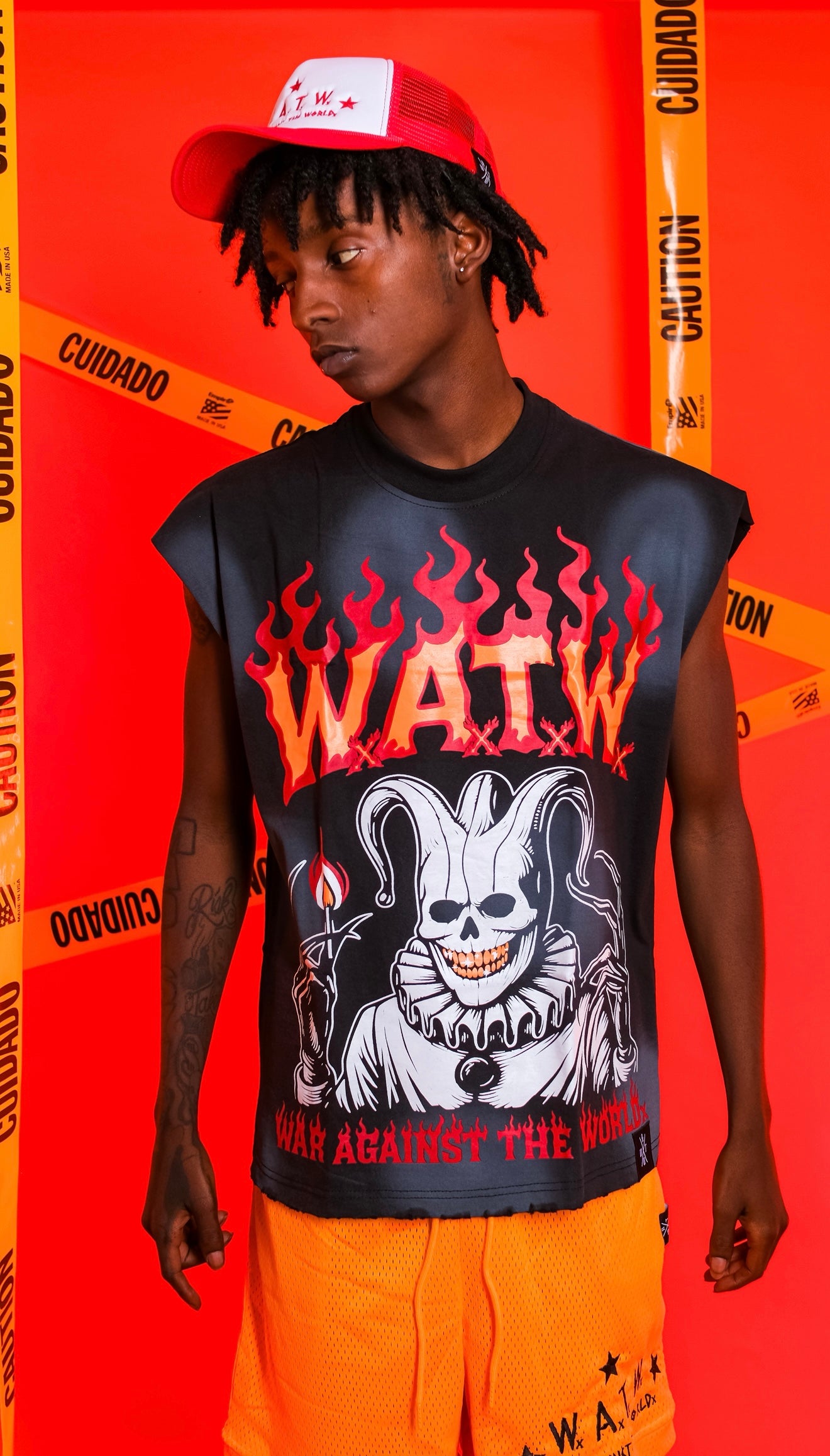 WATWx Twisted Clown Sleeveless Tee (Black)