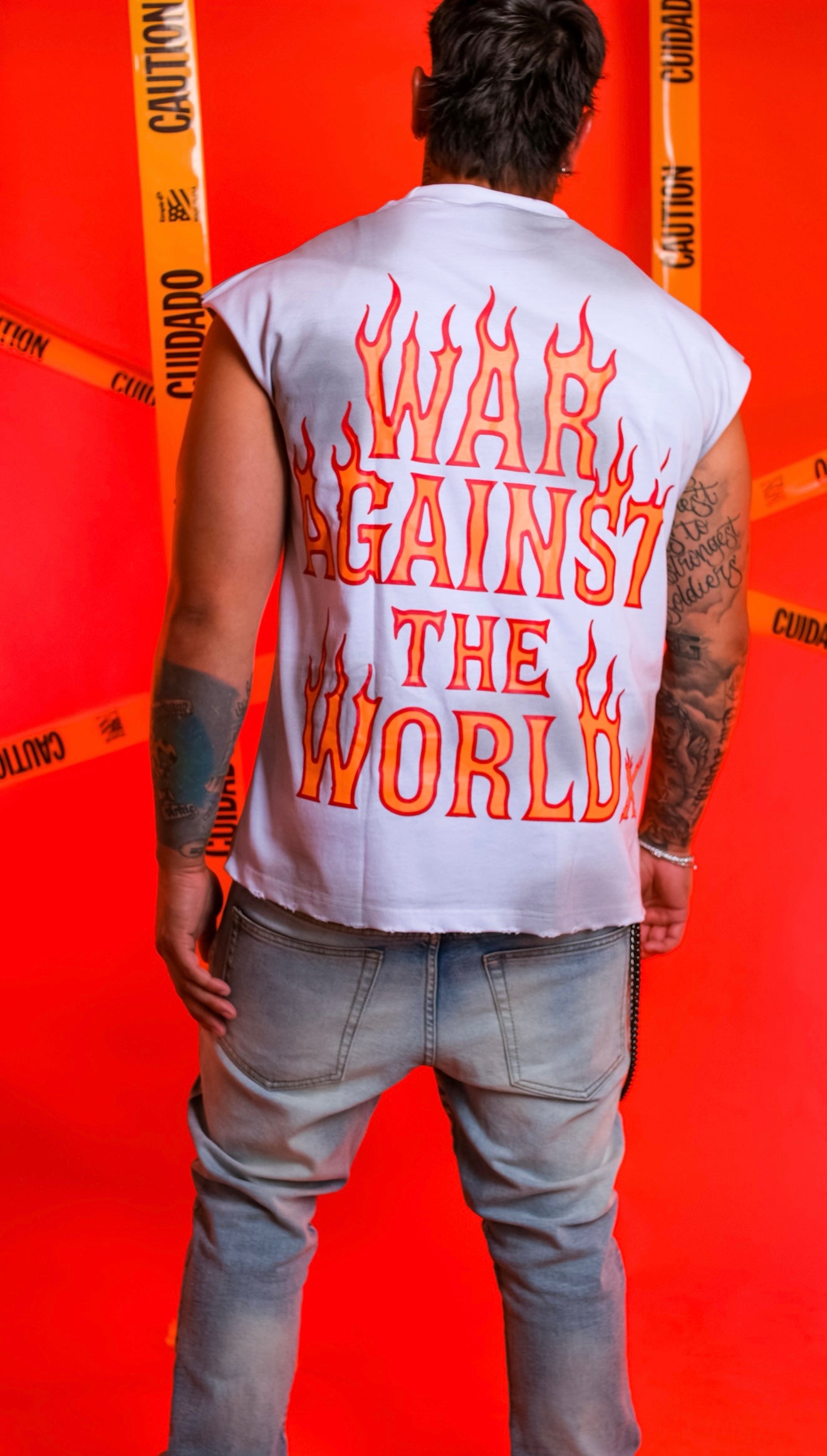 WATWx Twisted Clown Sleeveless Tee (White)