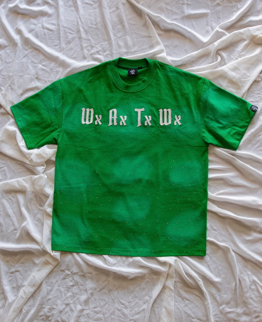 Men’s WxAxTxWx rhinestone Tee (Green)